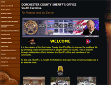 Tablet Screenshot of dorchestercountysheriff.net